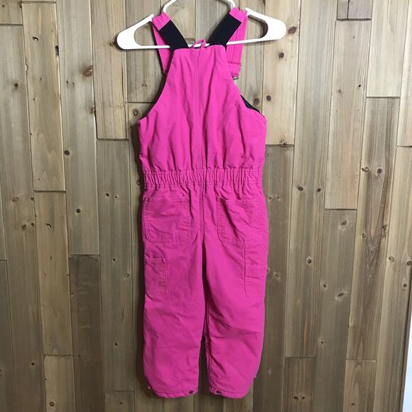 Schmidt Workwear For Kids Insulated Hot Pink Overalls Farm Barn Sz 4T - Picture 3 of 12